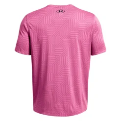 Under Armour Tech Vent Geotessa Short Sleeve T-Shirt in Pink