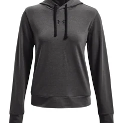 Under Armour Terry Hooded Relaxed Fit Sweatshirt in Grey