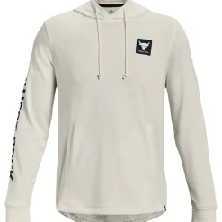 Under Armour Terry Rock Hooded Sweatshirt Tops in White