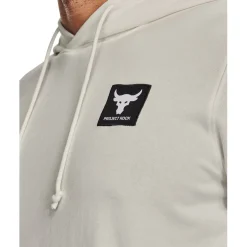 Under Armour Terry Rock Hooded Sweatshirt Tops in White