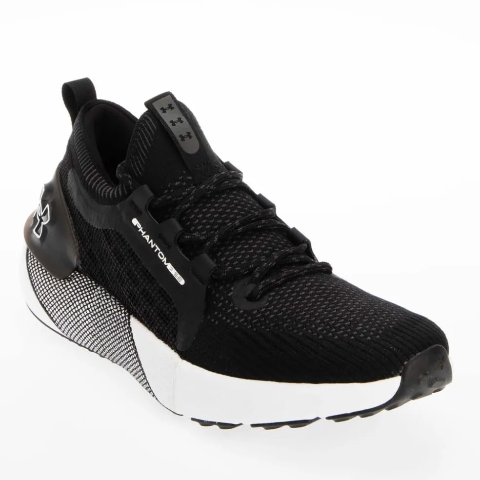 Under Armour UA HOVR Phantom 3 SE Running Shoes in Black-White