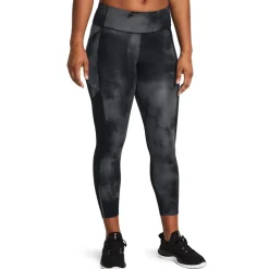 Under Armour UA Launch Printed Ankle Tights in Black
