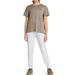 Under Armour UA Rival High-Rise Woven Pants in Grey