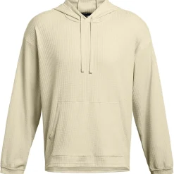Under Armour UA Rival Hooded Relaxed Fit Sweatshirt in Beige