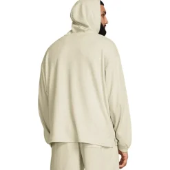 Under Armour UA Rival Hooded Relaxed Fit Sweatshirt in Beige