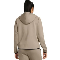 Under Armour Unstoppabl Hooded Fleece Jacket in Brown