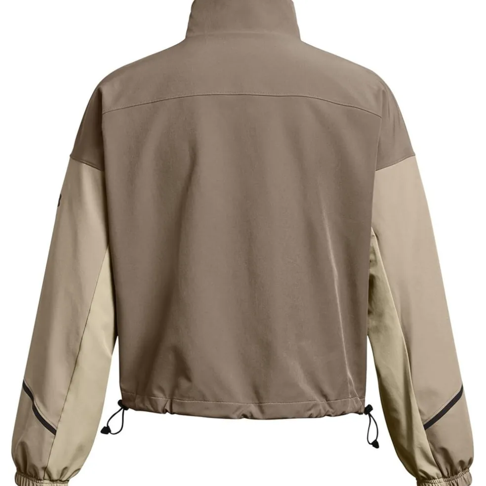 Under Armour Unstoppable High Neck Performance Jacket in Brown