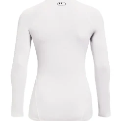 Under Armour Womens Armour Ua Hg Authentics Comp Ls Gym Top in White