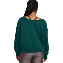 Under Armour Womens Armour Pjt Rck Hw Terry Ls Q1 Sweatshirt in Blue