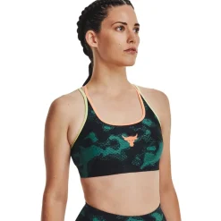 Under Armour Womens Armour Pjt Rck Crsbck Pt Bra Fam Medium Impact Sports in Green