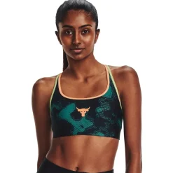 Under Armour Womens Armour Pjt Rck Crsbck Pt Bra Fam Medium Impact Sports in Green