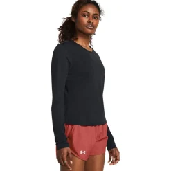 Under Armour Womens Armour Ua Launch Longsleeve Running Top in Black