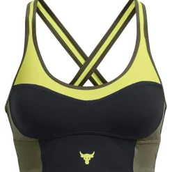 Under Armour Womens Armour Pjt Rck Lets Go Ll Infty Bra Medium Impact Sports in Black