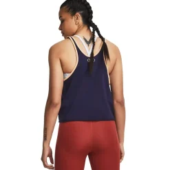 Under Armour Womens Armour Pjt Rck Q3 Arena Tank Gym Vest in Blue