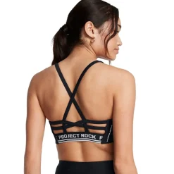 Under Armour Womens Armour Pjt Rck All Train Crsbck Bra Medium Impact Sports in Black