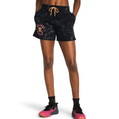 Under Armour Womens Armour Pjt Rck Undrgrnd Terry Shorts Gym Shorts in Black