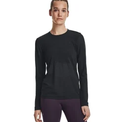 Under Armour Womens Armour Ua Seamless Stride Ls Running Top in Black