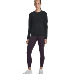 Under Armour Womens Armour Ua Seamless Stride Ls Running Top in Black
