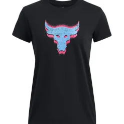 Under Armour Womens Armour Pjt Rck W Underground Core T Gym Top in Black