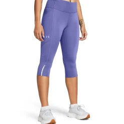 Under Armour Womens Armour Ua Launch Capris Capri in Purple