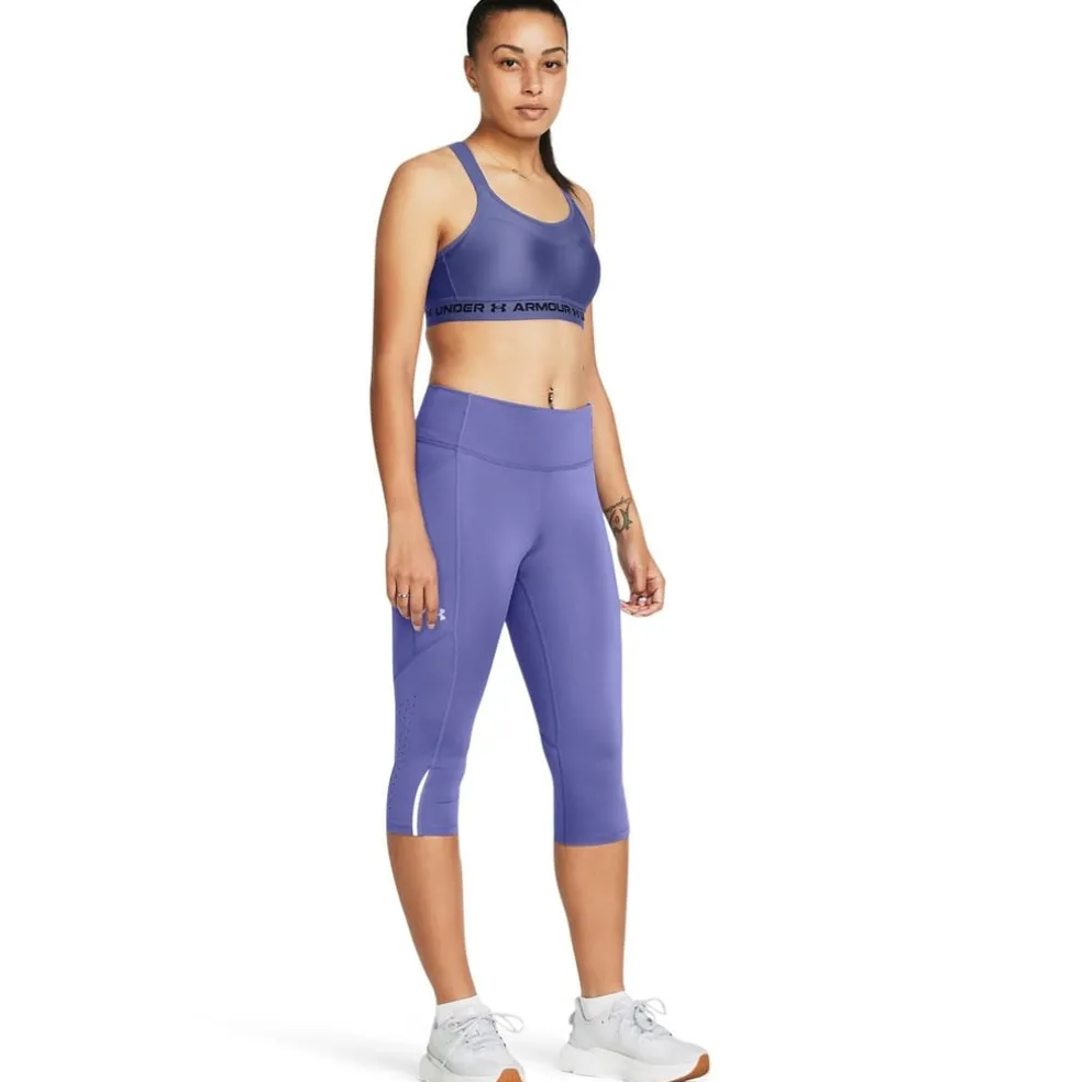 Under Armour Womens Armour Ua Launch Capris Capri in Purple