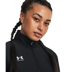 Under Armour Womens Challenger Track Jacket in Black