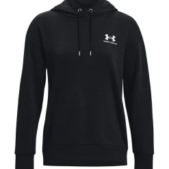 Under Armour Womens Essential Hoodie in Black