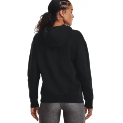 Under Armour Womens Essential Hoodie in Black