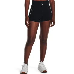 Under Armour Womens Project Rock Meridian Shorts in Black