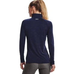 Under Armour Womens Tech Half Zip Top in Blue