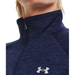 Under Armour Womens Tech Half Zip Top in Blue