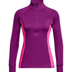 Under Armour Womens Train Cold Weather ½ Zip in Purple