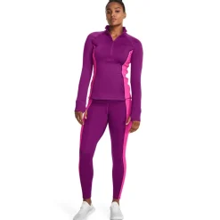 Under Armour Womens Train Cold Weather ½ Zip in Purple