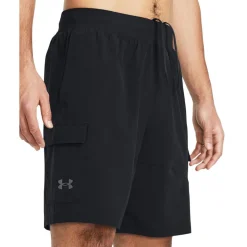 Under Armour Woven Cargo Shorts in Black