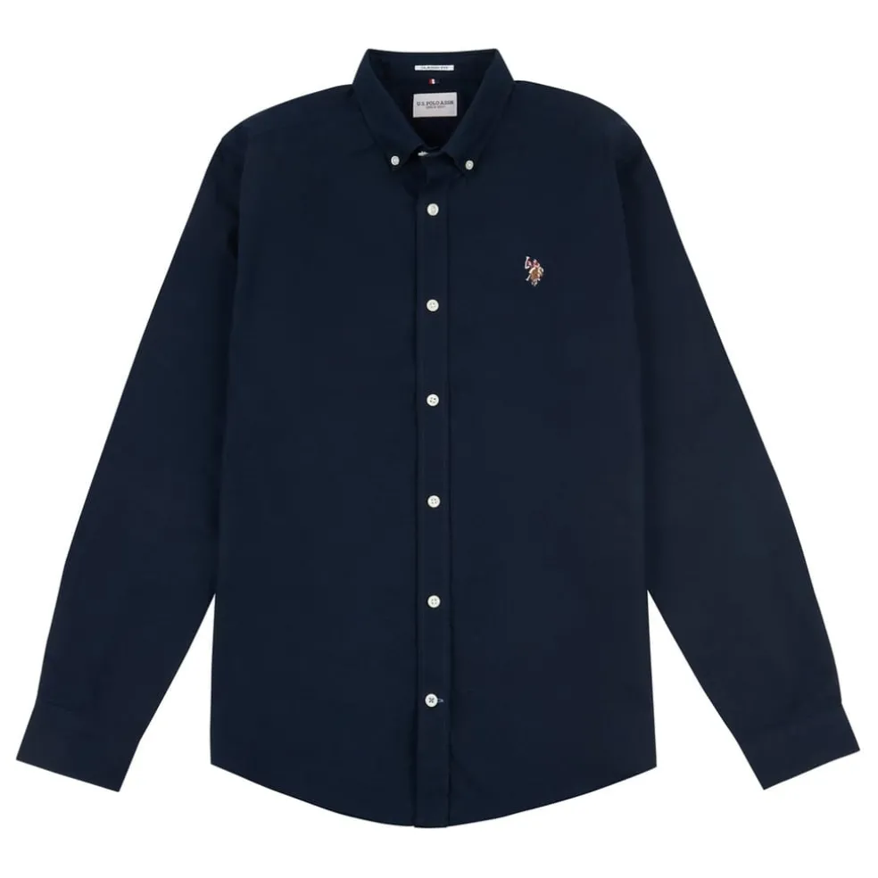 US Polo Assn Oxford Ls Shirt in Blue