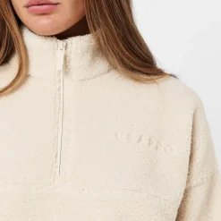 USA Pro Borg Quarter Zip Ld61 in Cream