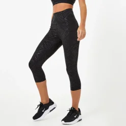 USA Pro High Rise Capri Cropped Leggings in Black