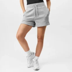 USA Pro Womens Pro Fleece Shorts in Grey