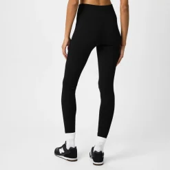 USA Pro Womens Ribbed Leggings in Black