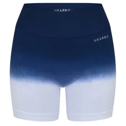 USA Pro Womens Seamless 5 Ombre Shorts in Blue