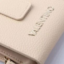 Valentino Alexia Zip Around Wallet in Beige