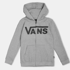 Vans Classic Ii FulL-Zip Concrete Heather T-Shirt Unisex Kids in Grey