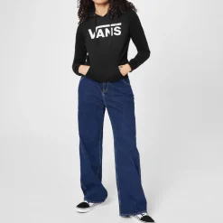 Vans Logo Hoodie in Black