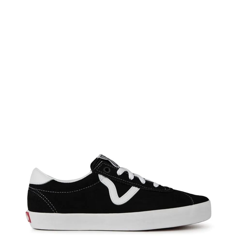 Vans Low Top Black White Sneakers in Black