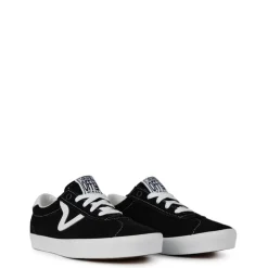 Vans Low Top Black White Sneakers in Black