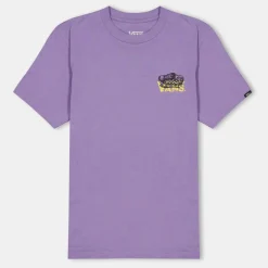 Vans Old Skool Ss White T-Shirt Unisex Kids in Brown