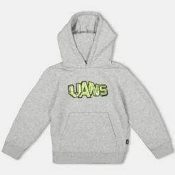 Vans Stacked Pullover Cement Heather Hoody Unisex Kids in Grey