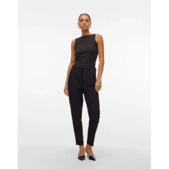 Vero Moda Lina Taperd Pnt in Black