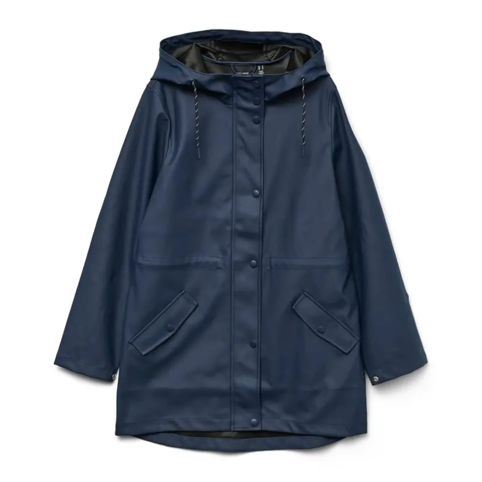 Vero Moda Malou Raincoat in Navy