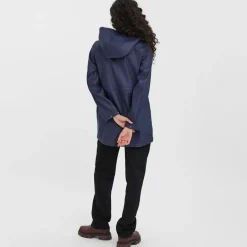 Vero Moda Malou Raincoat in Navy